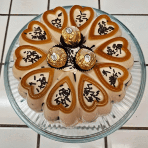 Gelatina de Café con Tres Leches con Ferrero Rocher
